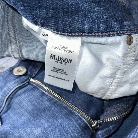 HUDSON Jeans Men Blake Slim Straight Size 34 Inseam 33” - Picture 12 of 12